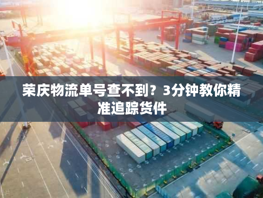 荣庆物流单号查不到？3分钟教你精准追踪货件
