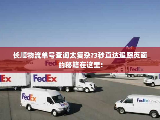 长顺物流单号查询太复杂?3秒直达追踪页面的秘籍在这里!