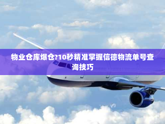 物业仓库爆仓?10秒精准掌握信德物流单号查询技巧 物业仓库爆仓?10秒精准掌握信德物流单号查询技巧