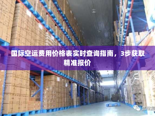 国际空运费用价格表实时查询指南,3步获取精准报价 国际空运费用价格表实时查询指南,3步获取精准报价