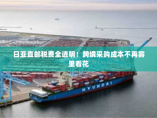 日亚直邮税费全透明!跨境采购成本不再雾里看花 日亚直邮税费全透明!跨境采购成本不再雾里看花