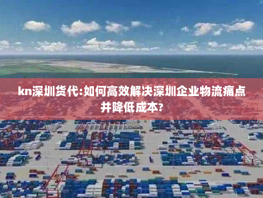 kn深圳货代:如何高效解决深圳企业物流痛点并降低成本?