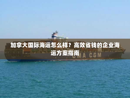 加拿大国际海运怎么样?高效省钱的企业海运方案指南 加拿大国际海运怎么样?高效省钱的企业海运方案指南