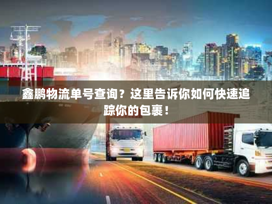 鑫鹏物流单号查询?这里告诉你如何快速追踪你的包裹! 鑫鹏物流单号查询?这里告诉你如何快速追踪你的包裹!