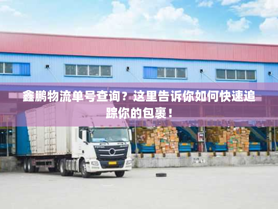 鑫鹏物流单号查询?这里告诉你如何快速追踪你的包裹! 鑫鹏物流单号查询?这里告诉你如何快速追踪你的包裹!