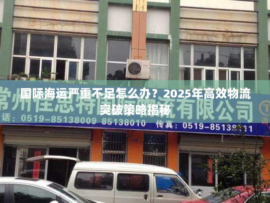 国际海运严重不足怎么办?2025年高效物流突破策略揭秘 国际海运严重不足怎么办?2025年高效物流突破策略揭秘