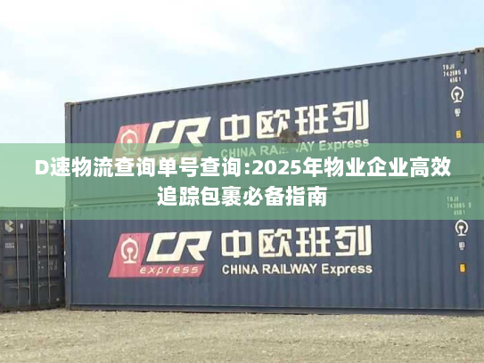 D速物流查询单号查询:2025年物业企业高效追踪包裹必备指南 D速物流查询单号查询:2025年物业企业高效追踪包裹必备指南