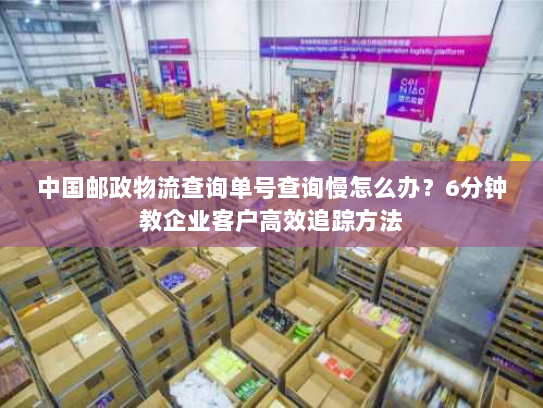 中国邮政物流查询单号查询慢怎么办？6分钟教企业客户高效追踪方法