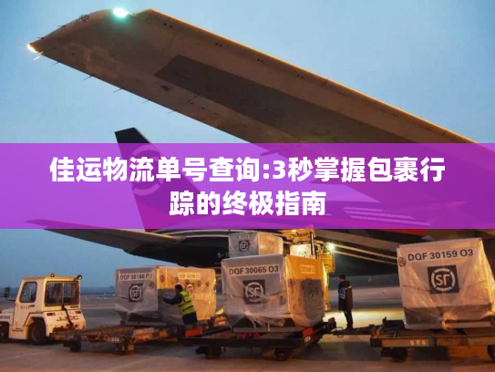 佳运物流单号查询:3秒掌握包裹行踪的终极指南