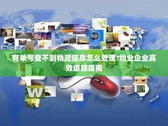 有单号查不到物流信息怎么处理?物业企业高效追踪指南