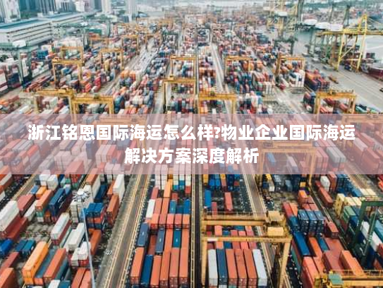 浙江铭恩国际海运怎么样?物业企业国际海运解决方案深度解析