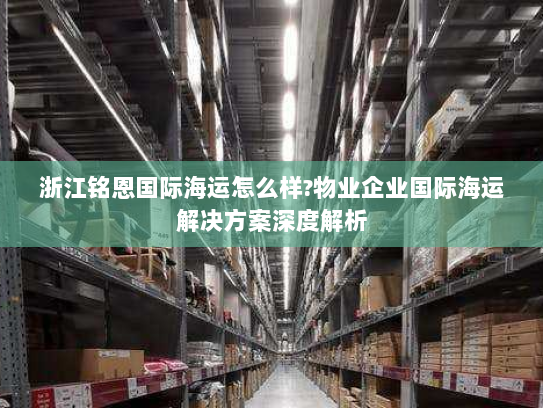 浙江铭恩国际海运怎么样?物业企业国际海运解决方案深度解析