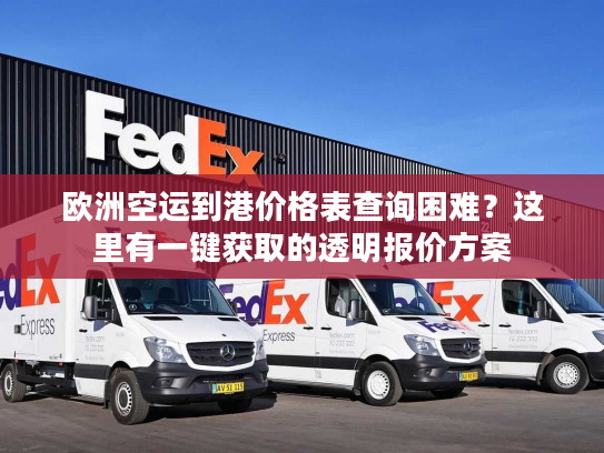 欧洲空运到港价格表查询困难？这里有一键获取的透明报价方案