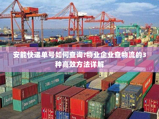 安能快递单号如何查询?物业企业查物流的3种高效方法详解