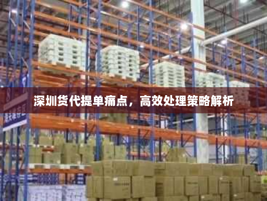 深圳货代提单痛点,高效处理策略解析 深圳货代提单痛点,高效处理策略解析