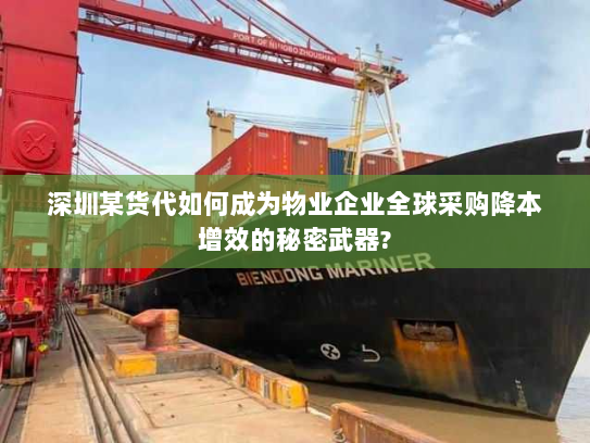深圳某货代如何成为物业企业全球采购降本增效的秘密武器?
