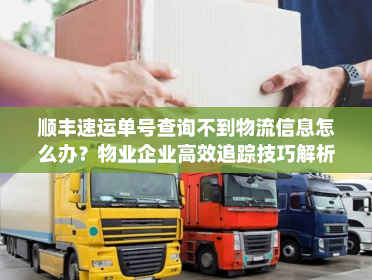 顺丰速运单号查询不到物流信息怎么办？物业企业高效追踪技巧解析