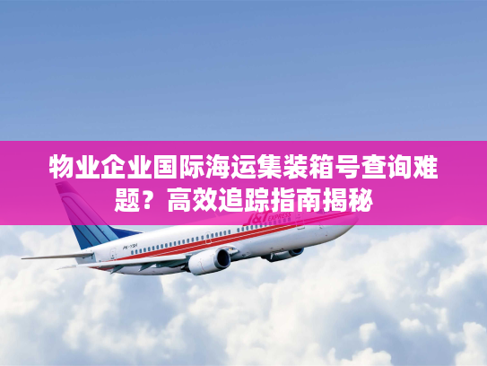 物业企业国际海运集装箱号查询难题？高效追踪指南揭秘