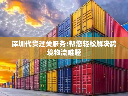 深圳代货过关服务:帮您轻松解决跨境物流难题