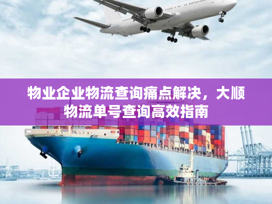 物业企业物流查询痛点解决,大顺物流单号查询高效指南 物业企业物流查询痛点解决,大顺物流单号查询高效指南