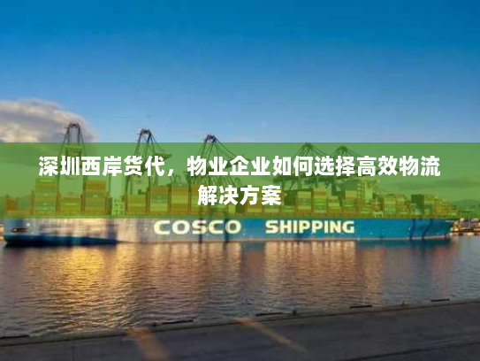 深圳西岸货代,物业企业如何选择高效物流解决方案 深圳西岸货代,物业企业如何选择高效物流解决方案