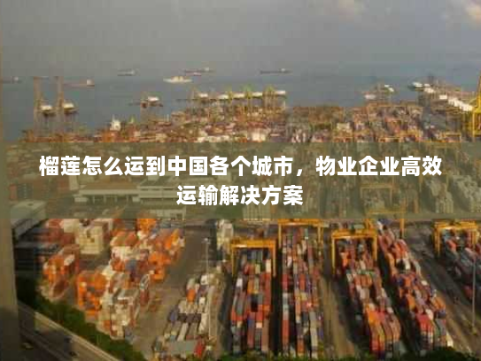 榴莲怎么运到中国各个城市,物业企业高效运输解决方案 榴莲怎么运到中国各个城市,物业企业高效运输解决方案