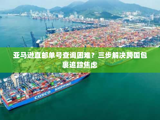 亚马逊直邮单号查询困难?三步解决跨国包裹追踪焦虑 亚马逊直邮单号查询困难?三步解决跨国包裹追踪焦虑