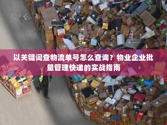 以关键词查物流单号怎么查询?物业企业批量管理快递的实战指南 以关键词查物流单号怎么查询?物业企业批量管理快递的实战指南