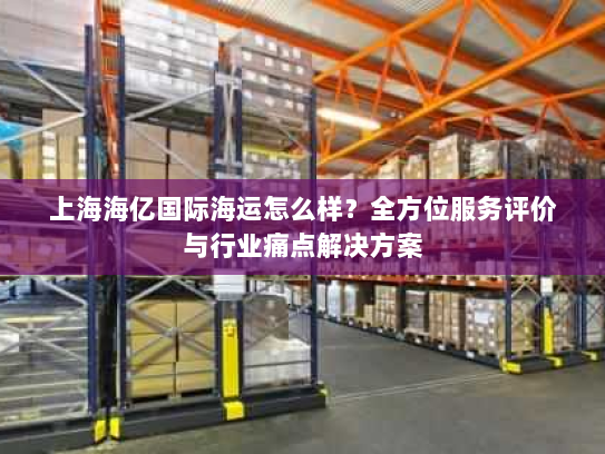 上海海亿国际海运怎么样?全方位服务评价与行业痛点解决方案 上海海亿国际海运怎么样?全方位服务评价与行业痛点解决方案