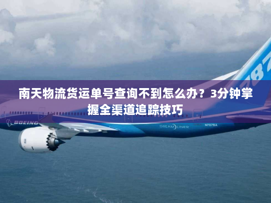 南天物流货运单号查询不到怎么办？3分钟掌握全渠道追踪技巧