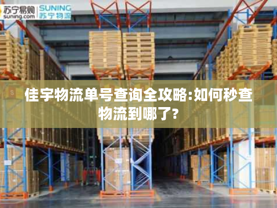 佳宇物流单号查询全攻略:如何秒查物流到哪了?
