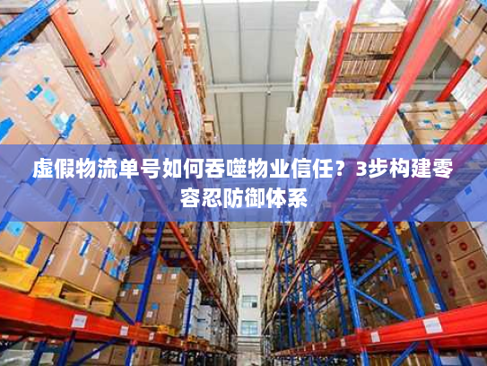 虚假物流单号如何吞噬物业信任?3步构建零容忍防御体系 虚假物流单号如何吞噬物业信任?3步构建零容忍防御体系
