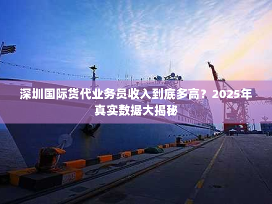 深圳国际货代业务员收入到底多高?2025年真实数据大揭秘 深圳国际货代业务员收入到底多高?2025年真实数据大揭秘