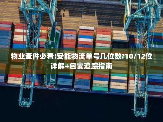 物业查件必看!安能物流单号几位数?10/12位详解+包裹追踪指南 物业查件必看!安能物流单号几位数?10/12位详解+包裹追踪指南