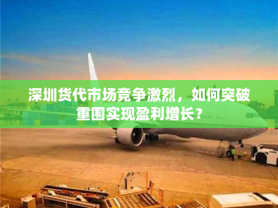 深圳货代市场竞争激烈，如何突破重围实现盈利增长？