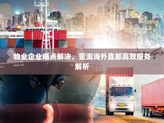 物业企业痛点解决，蜜淘海外直邮高效服务解析