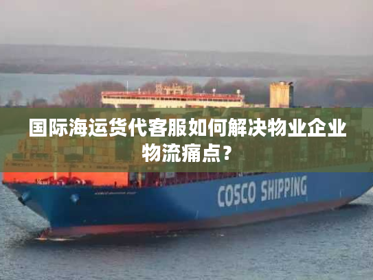 国际海运货代客服如何解决物业企业物流痛点? 国际海运货代客服如何解决物业企业物流痛点?