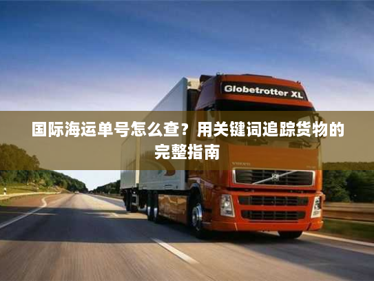 国际海运单号怎么查?用关键词追踪货物的完整指南 国际海运单号怎么查?用关键词追踪货物的完整指南
