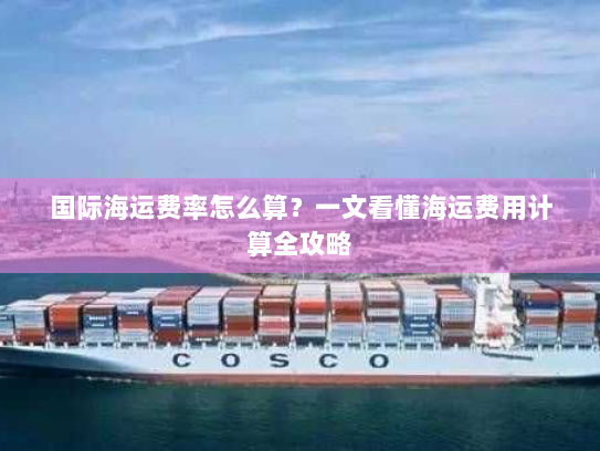 国际海运费率怎么算？一文看懂海运费用计算全攻略