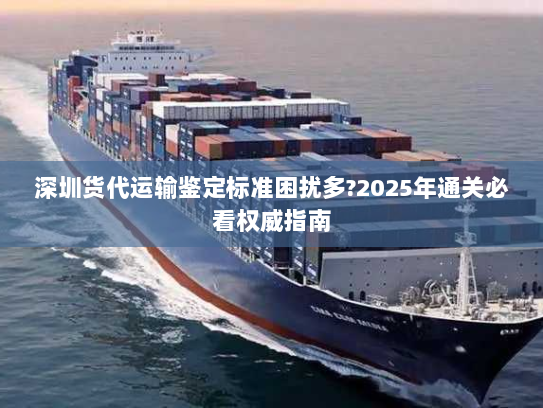 深圳货代运输鉴定标准困扰多?2025年通关必看权威指南 深圳货代运输鉴定标准困扰多?2025年通关必看权威指南