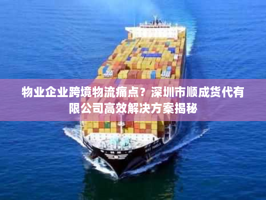 物业企业跨境物流痛点?深圳市顺成货代有限公司高效解决方案揭秘 物业企业跨境物流痛点?深圳市顺成货代有限公司高效解决方案揭秘
