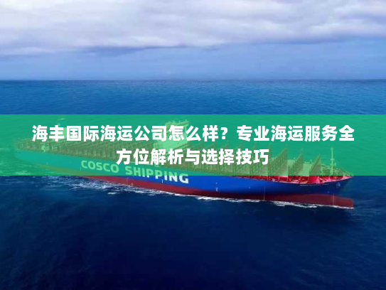 海丰国际海运公司怎么样?专业海运服务全方位解析与选择技巧 海丰国际海运公司怎么样?专业海运服务全方位解析与选择技巧