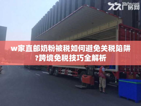 w家直邮奶粉被税如何避免关税陷阱?跨境免税技巧全解析 w家直邮奶粉被税如何避免关税陷阱?跨境免税技巧全解析