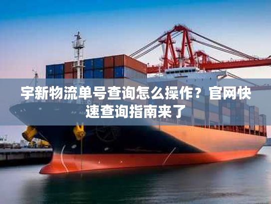 宇新物流单号查询怎么操作？官网快速查询指南来了