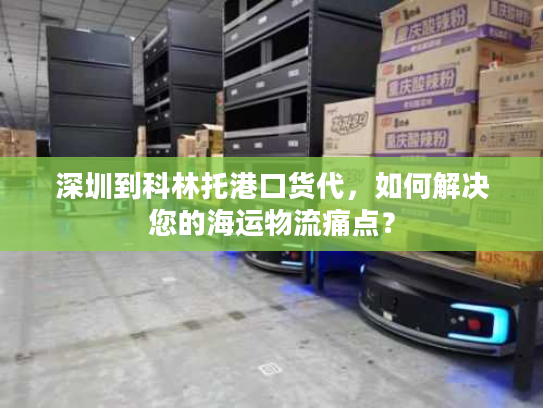 深圳到科林托港口货代，如何解决您的海运物流痛点？