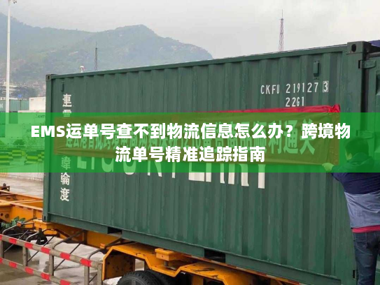 EMS运单号查不到物流信息怎么办？跨境物流单号精准追踪指南