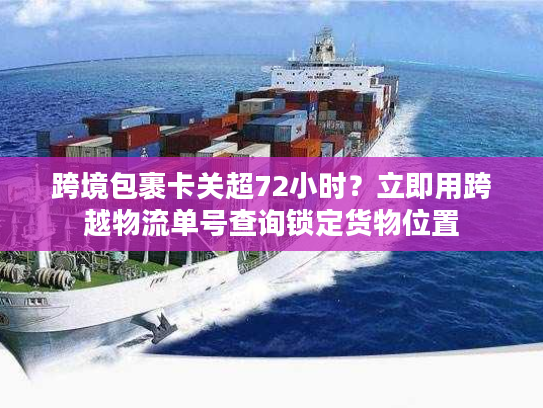 跨境包裹卡关超72小时?立即用跨越物流单号查询锁定货物位置 跨境包裹卡关超72小时?立即用跨越物流单号查询锁定货物位置