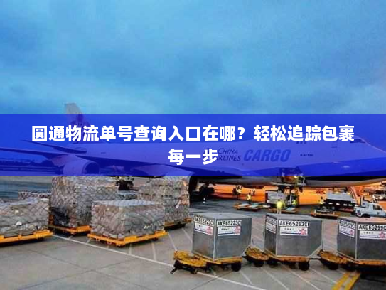 圆通物流单号查询入口在哪?轻松追踪包裹每一步 圆通物流单号查询入口在哪?轻松追踪包裹每一步