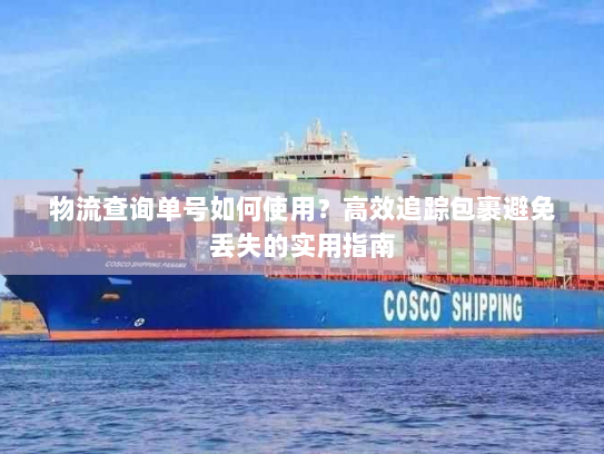 物流查询单号如何使用？高效追踪包裹避免丢失的实用指南