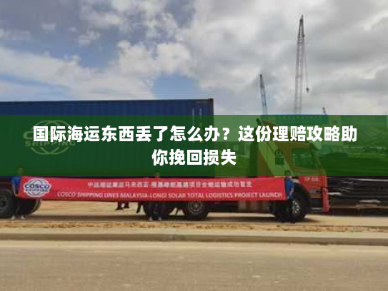 国际海运东西丢了怎么办?这份理赔攻略助你挽回损失 国际海运东西丢了怎么办?这份理赔攻略助你挽回损失